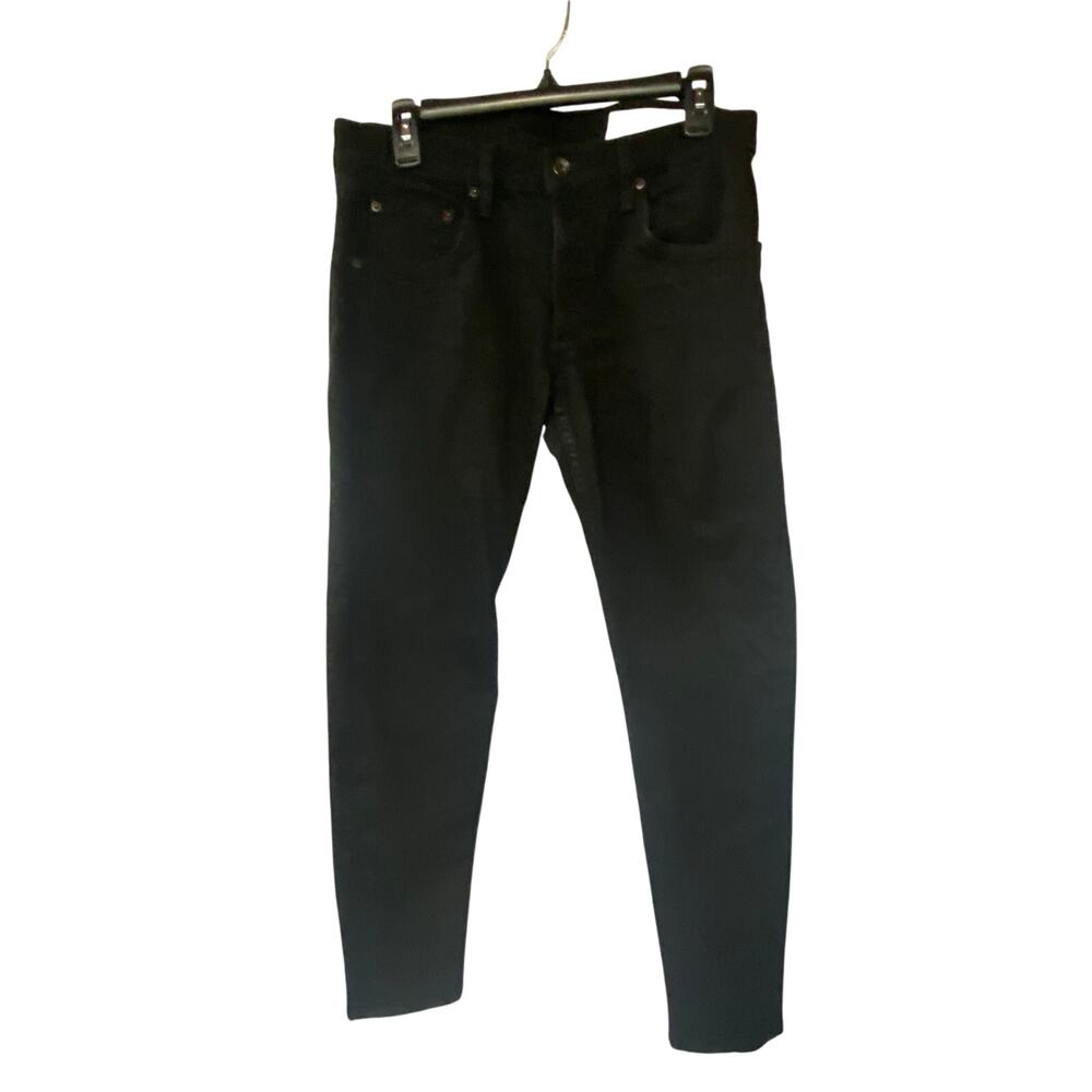 Rag & Bone Men's 31 Fit 1 Extra Slim Skinny Jeans Black Denim Emo Grunge Punk